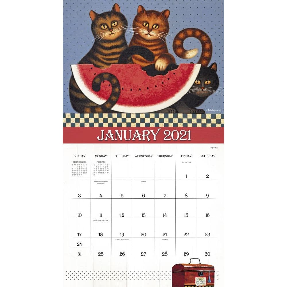 Wysocki Cat Tales Wall Calendar