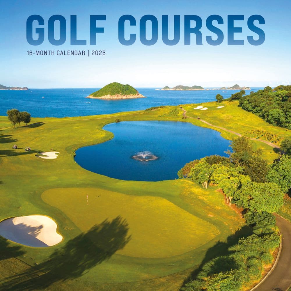 Golf Courses Photo 2026 Wall Calendar  Main Image