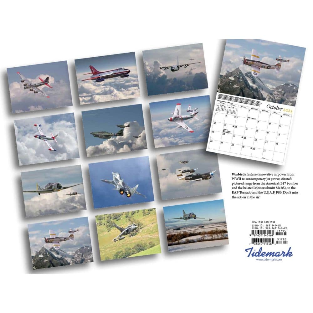 Warbirds of WWII 2025 Wall Calendar First Alternate Image width="1000" height="1000"