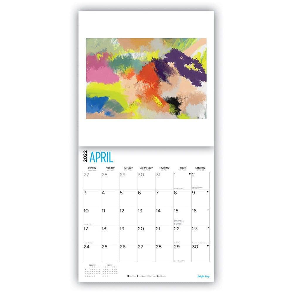  Abstract  Art by Justin Victoria 2022  Wall Calendar 