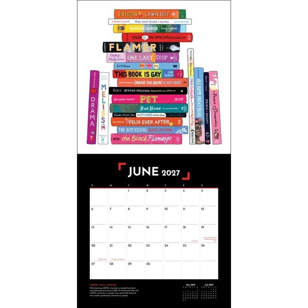 Banned Books 2027 Wall Calendar Third Alternate Image
