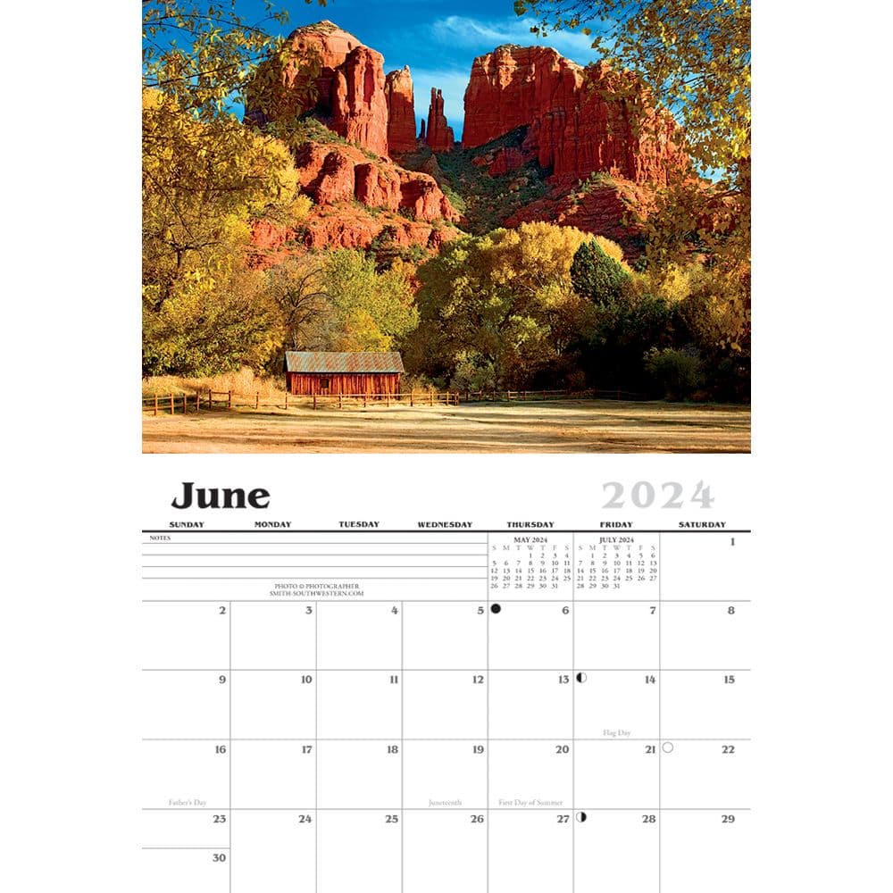 Scenic Southwest 2024 Wall Calendar Second Alternate Image