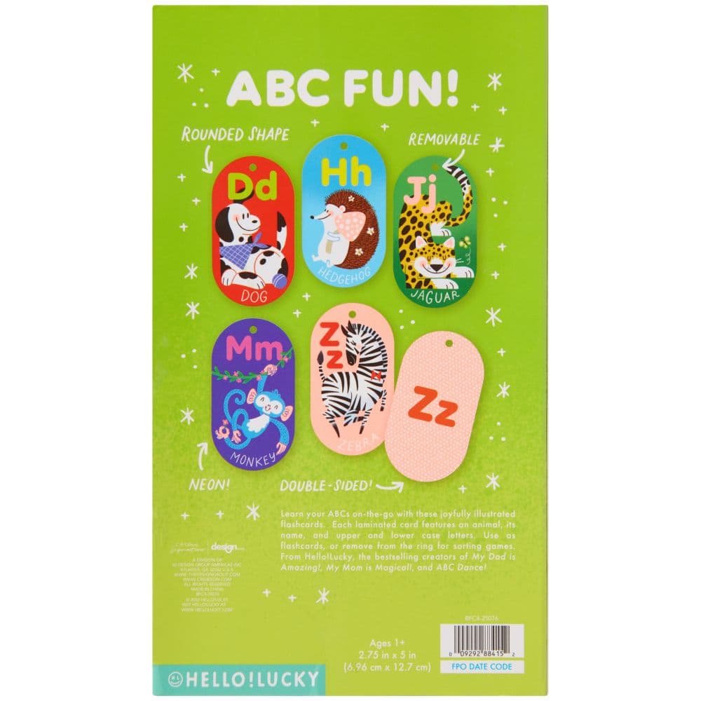 Hello Lucky Amazing Animals ABC Card Game Alt1