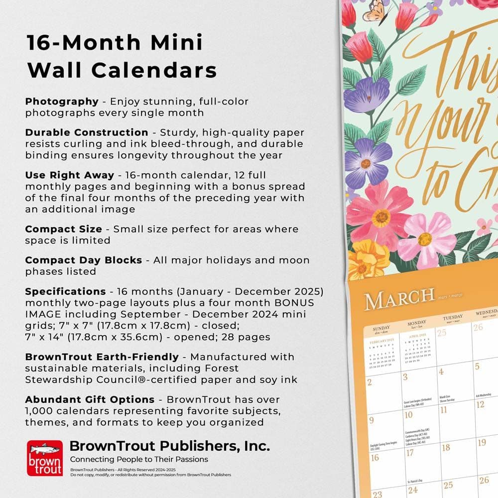 Bonnie Marcus 2025 Mini Wall Calendar Fourth Alternate Image width=&quot;1000&quot; height=&quot;1000&quot;