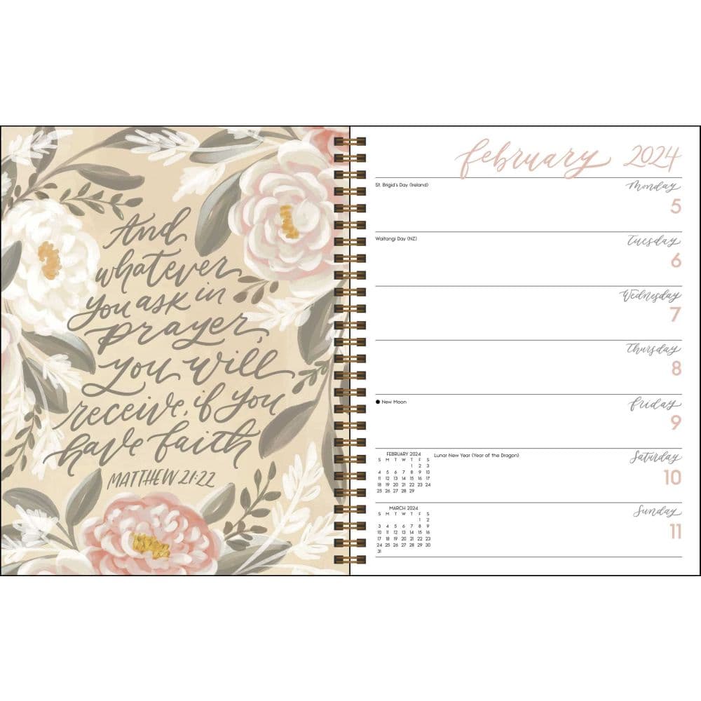 Scriptures and Florals 2024 Planner