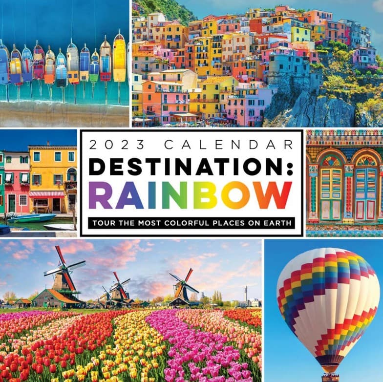 TF Publishing Destination Rainbow 2023 Wall Calendar