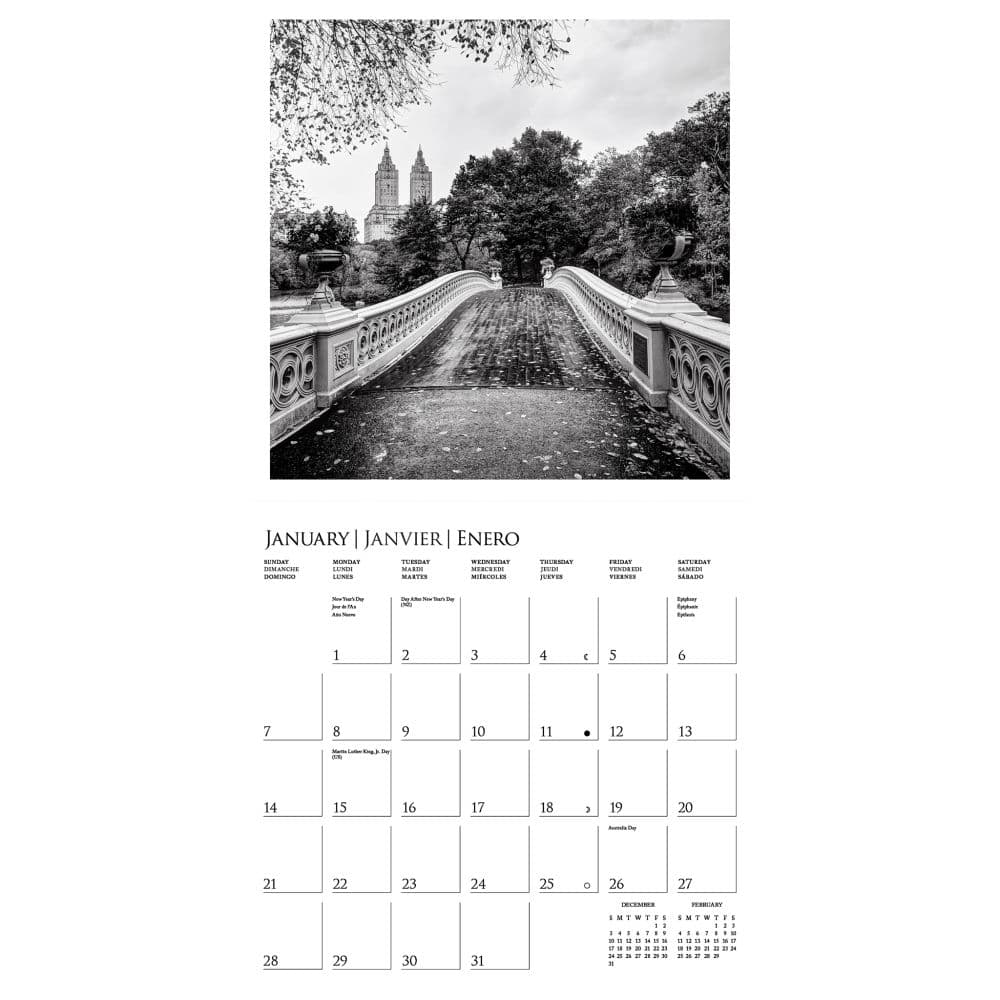 New York B&amp;W 2024 Wall Calendar Second Alternate Image width=&quot;1000&quot; height=&quot;1000&quot;