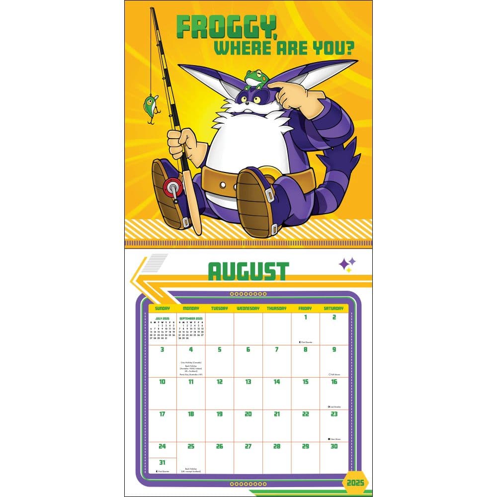 Sonic the Hedgehog 2025 Wall Calendar - Calendars.com