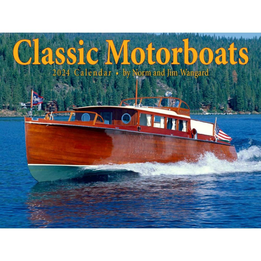 Motorboats Classic 2024 Wall Calendar Main Image