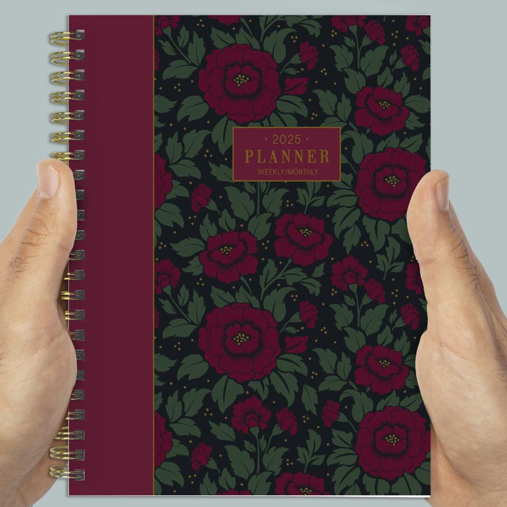 Victorian Blooms 2025 Weekly Planner in hand