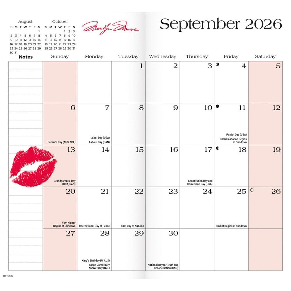 Marilyn Monroe 2 Year 2025 Pocket Planner Fourth Alternate Image width=&quot;1000&quot; height=&quot;1000&quot;