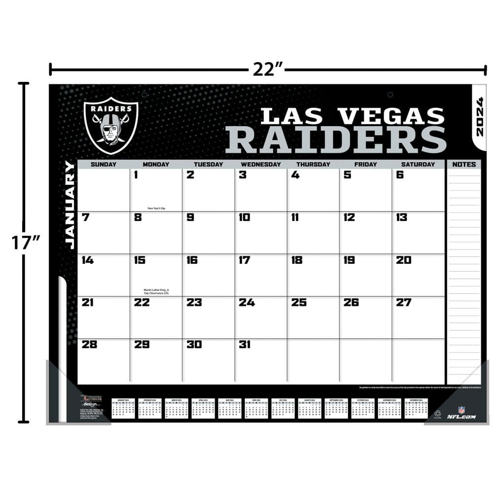NFL Las Vegas Raiders 2024 Desk Pad Fourth Alternate Image width=&quot;1000&quot; height=&quot;1000&quot;