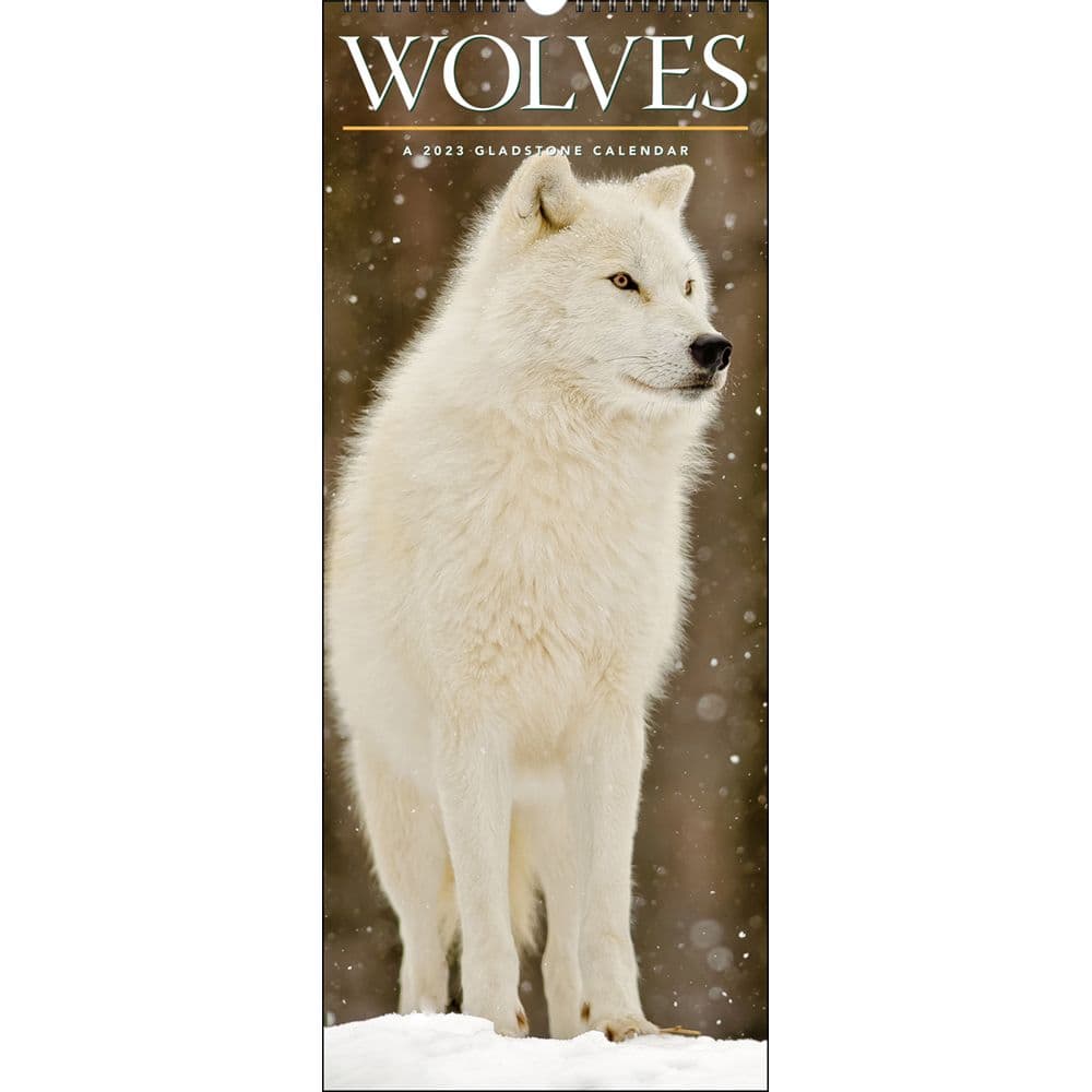 Wolves 2023 Vertical Wall Calendar