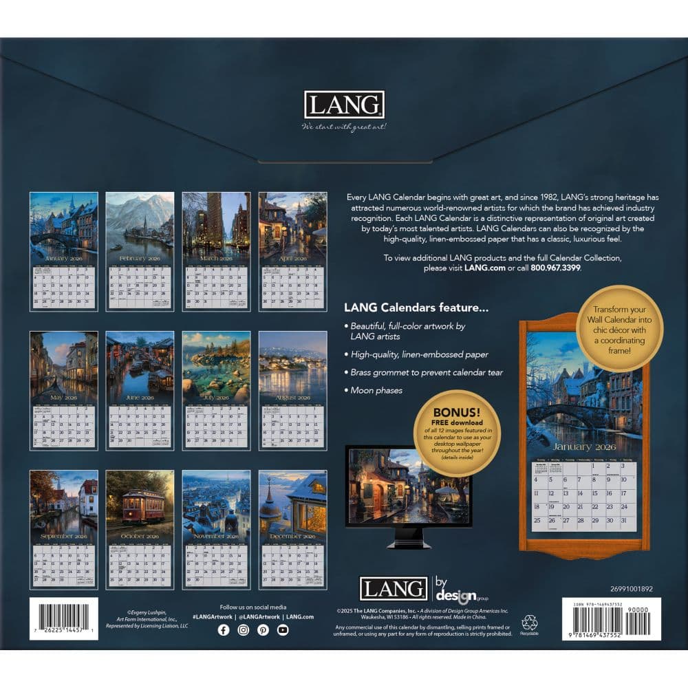 Around the World 2026 Wall Calendar by Evgeny Lushpin_ALT2