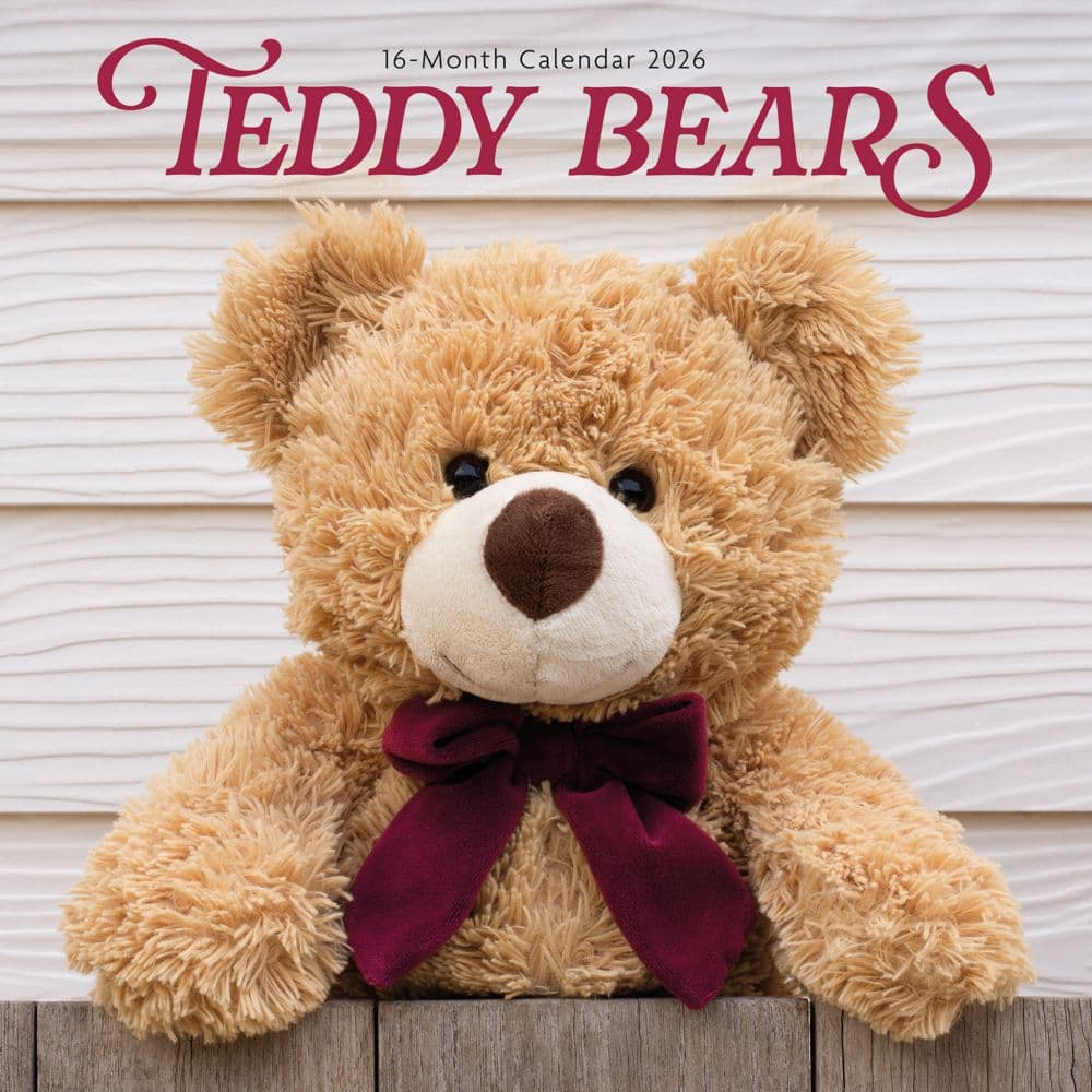 Teddy Bears 2026 Wall Calendar Main Image