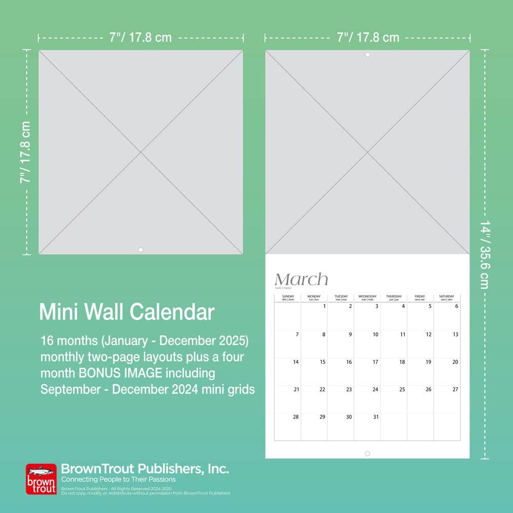 BTS 2025 Mini Wall Calendar Sixth Alternate Image