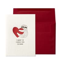 image Sloth with Hearts Valentine&#39;s Day Card Main Product Image width=&quot;1000&quot; height=&quot;1000&quot;