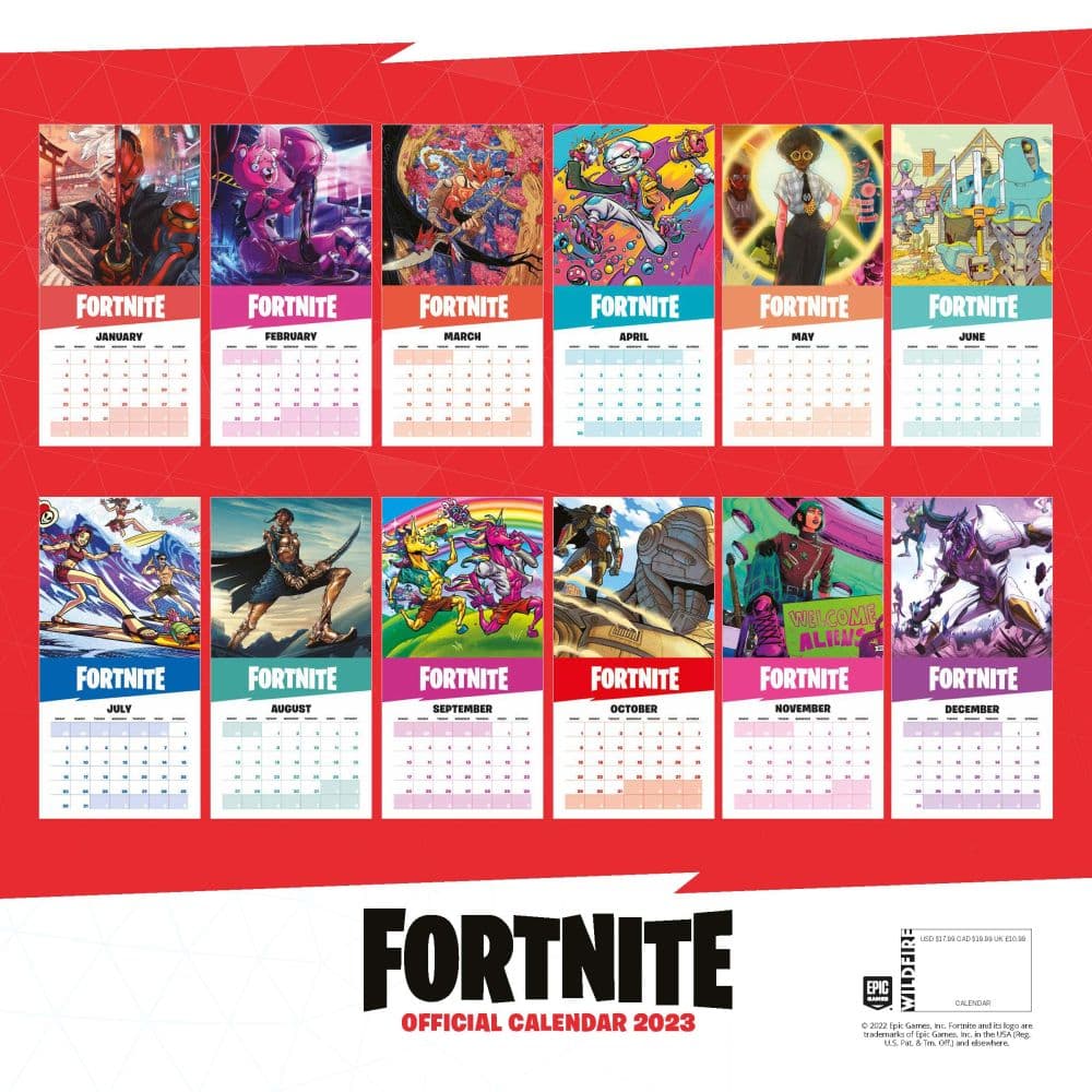 Fortnite 2023 Wall Calendar Calendars