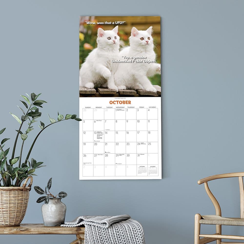 What the Fck Kitty 2025 Wall Calendar Fourth Alternate Image width=&quot;1000&quot; height=&quot;1000&quot;