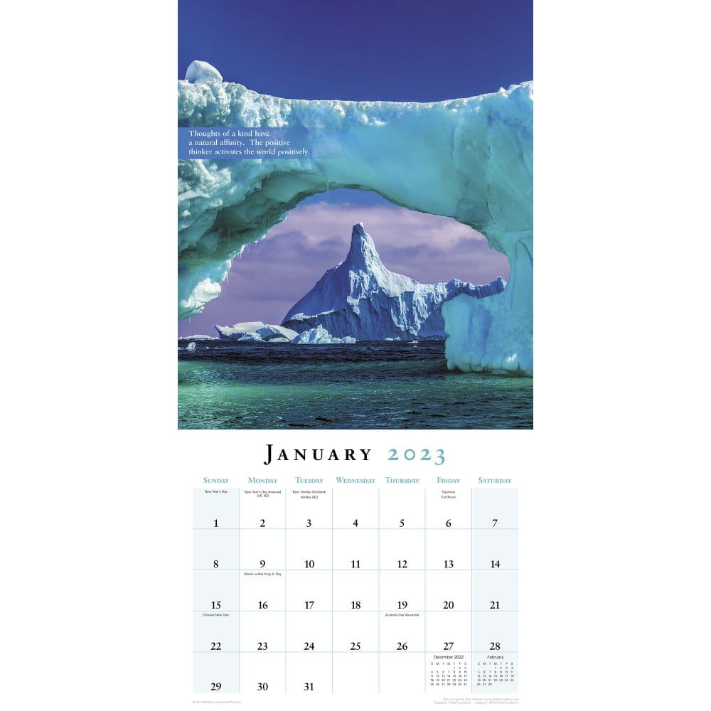 Positive Thinking 2023 Wall Calendar - Calendars.com