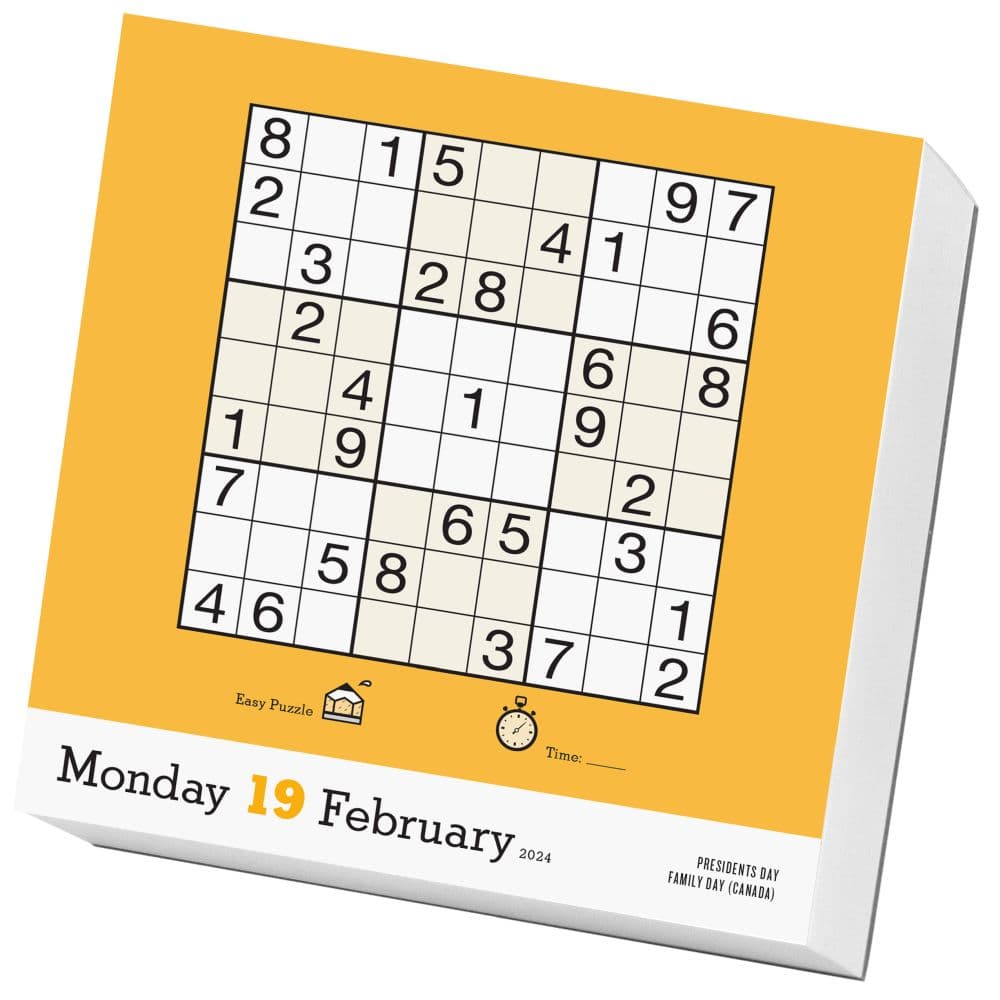 Sudoku 2024 Desk Calendar Alternate Image 2