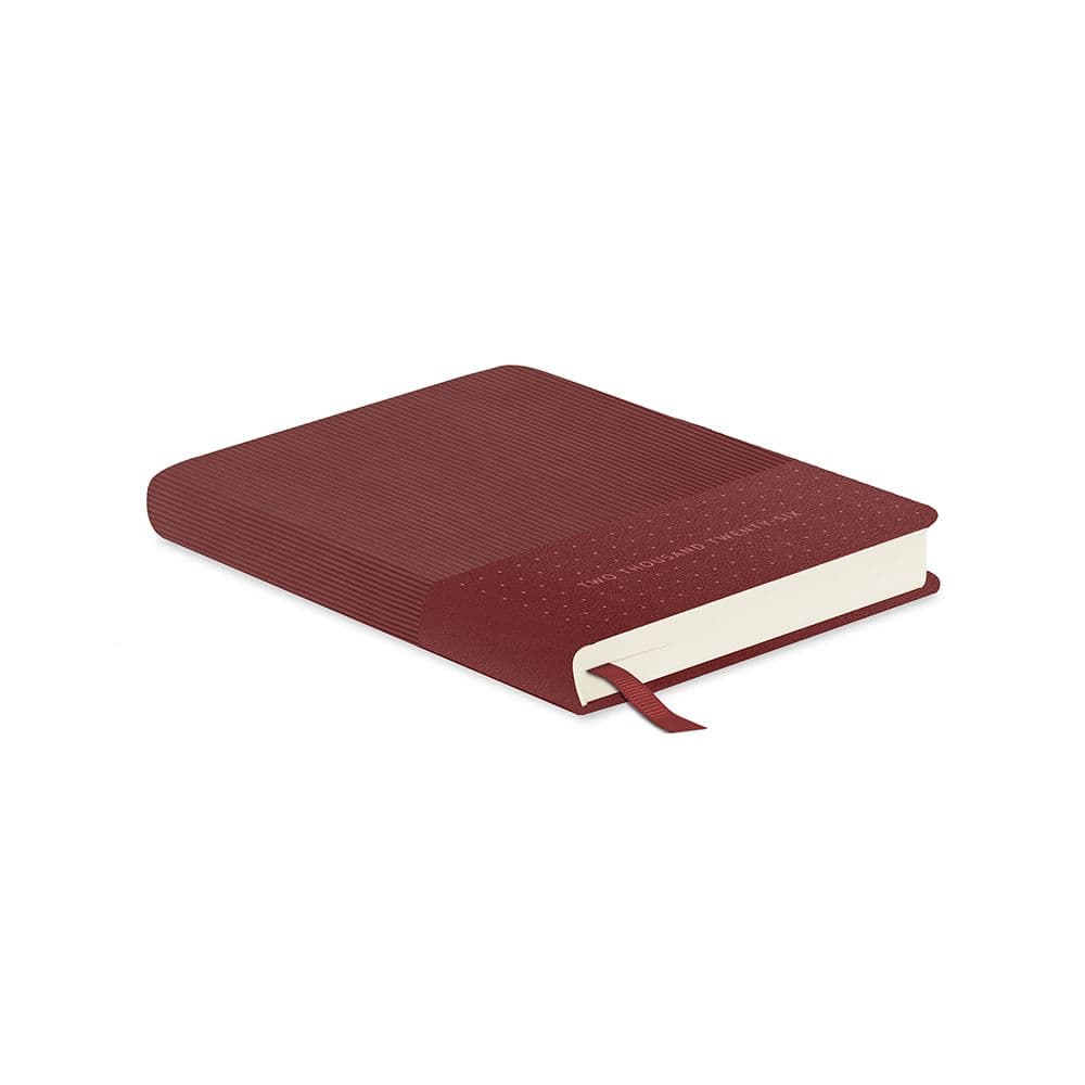 Dots on Burgundy Textured 2026 Planner Seventh Alternate Image