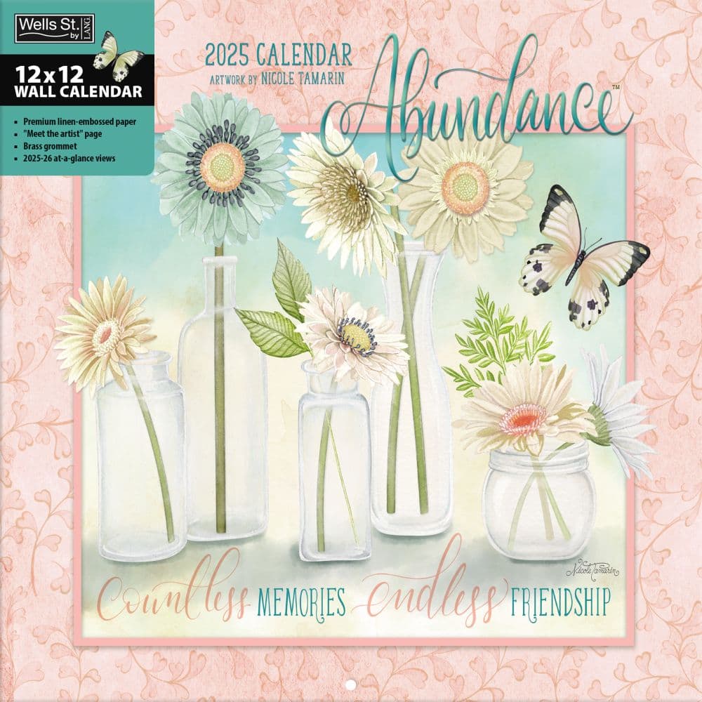 Abundance by Nicole Tamarin 2025 Wall Calendar_Main Image