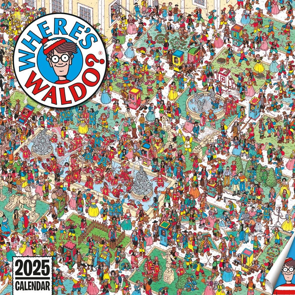 Wheres Waldo 2025 Wall Calendar