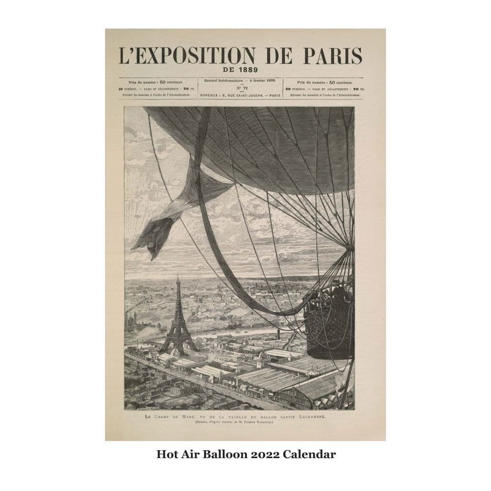 Hot Air Balloons 2022 Wall Calendar