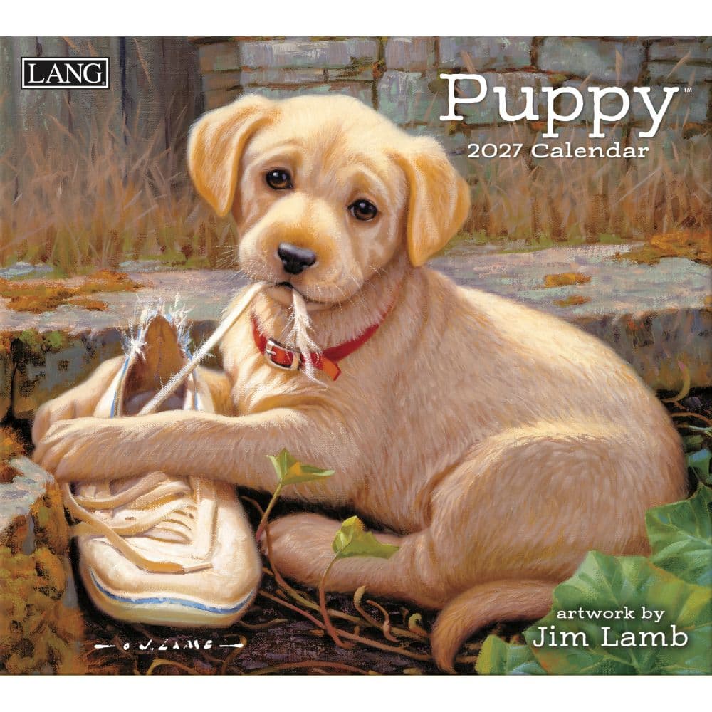 image Puppy 2027 Wall Calendar by Jim Lamb Main Product Image