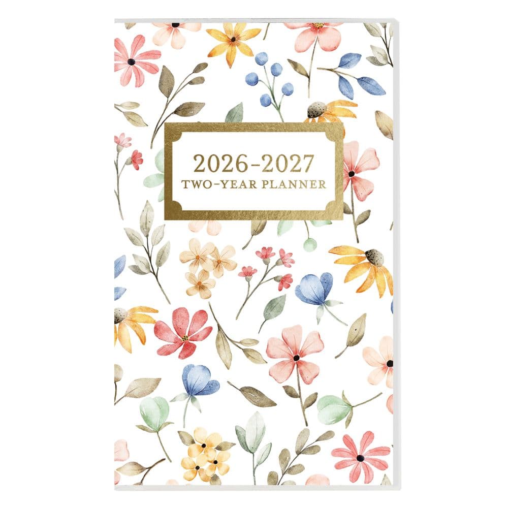 Happy Floral 2026 2 Year Pocket Planner Main Product Image