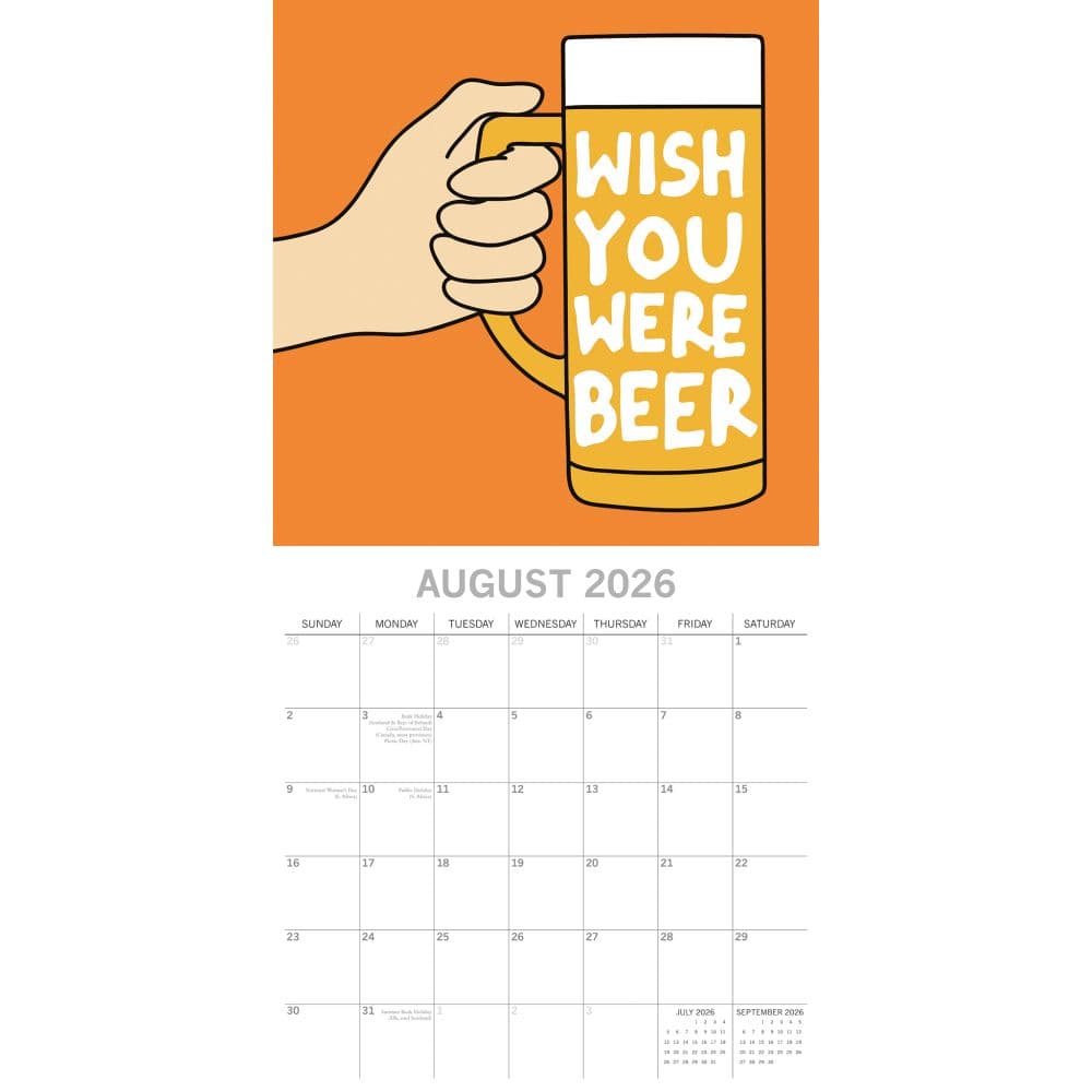 Beer 2026 Wall Calendar Third Alternate Image