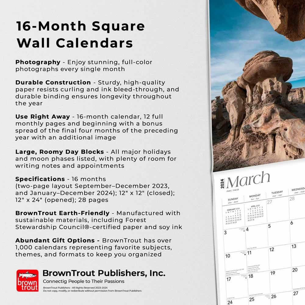 New Mexico Wild and Scenic 2024 Wall Calendar