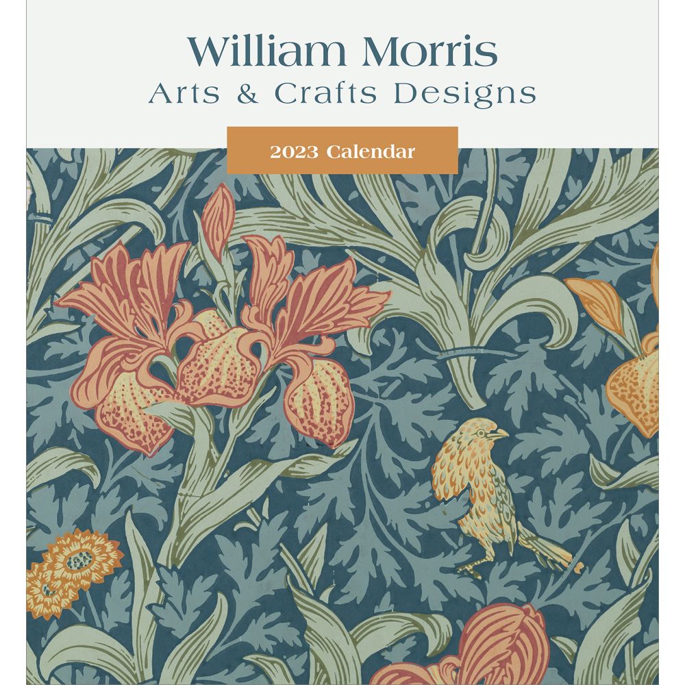 William Morris Arts and Crafts Designs 2023 Wall Calendar