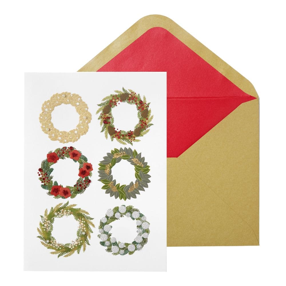 Six Wreaths Christmas Card Main Product Image width=&quot;1000&quot; height=&quot;1000&quot;