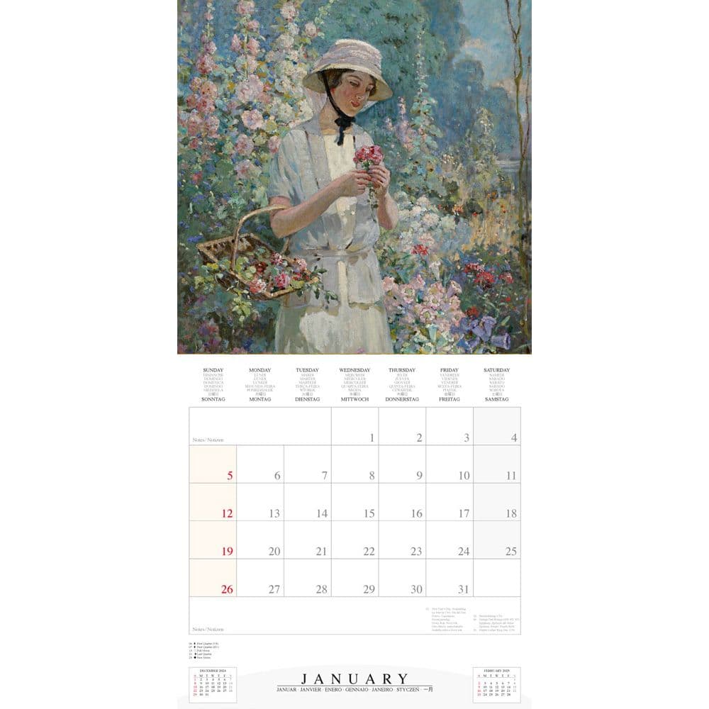 Women and Their Gardens 2025 Wall Calendar - Calendars.com