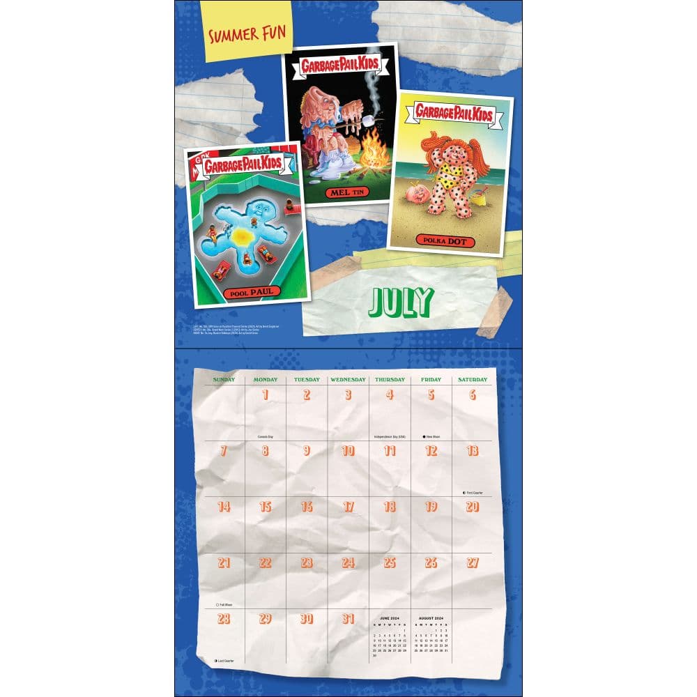 Garbage Pail Kids 2024 Wall Calendar