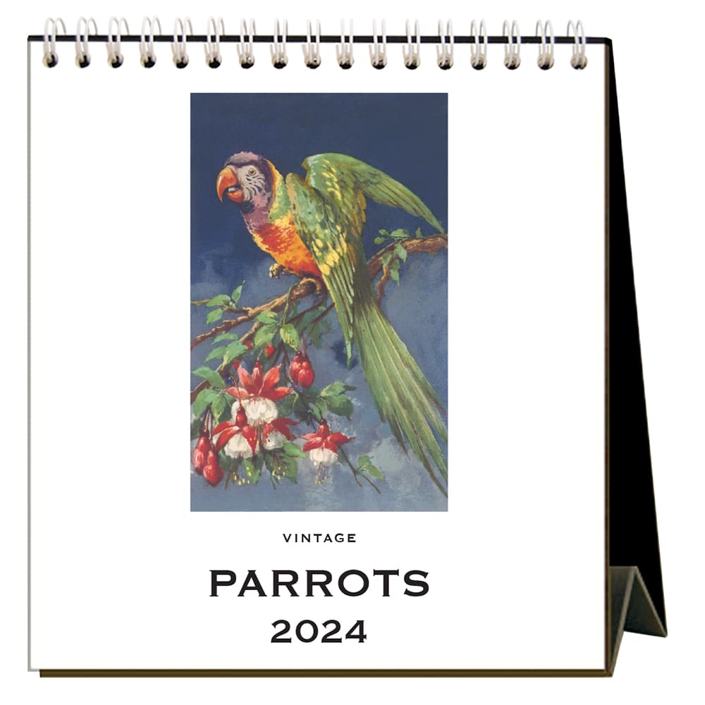 Parrots 2024 Easel Desk Calendar Main Product Image width=&quot;1000&quot; height=&quot;1000&quot;