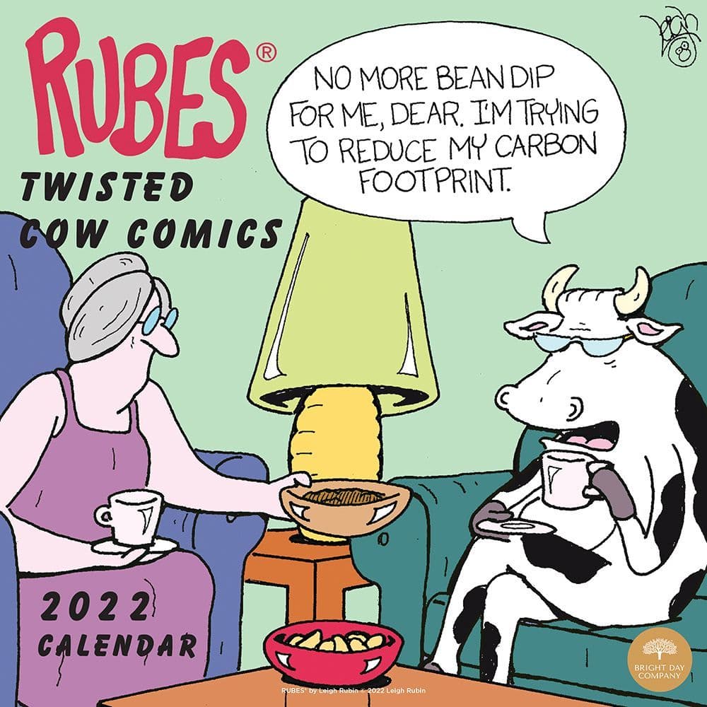 Rubes Twisted Cow Comics 2022 Wall Calendar