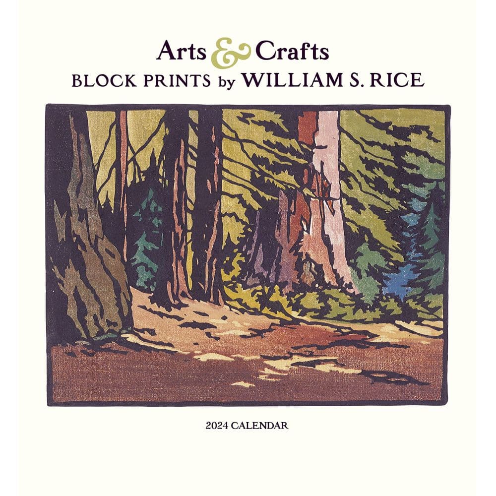 William Rice Arts and Craft 2024 Wall Calendar Main Product Image width=&quot;1000&quot; height=&quot;1000&quot;