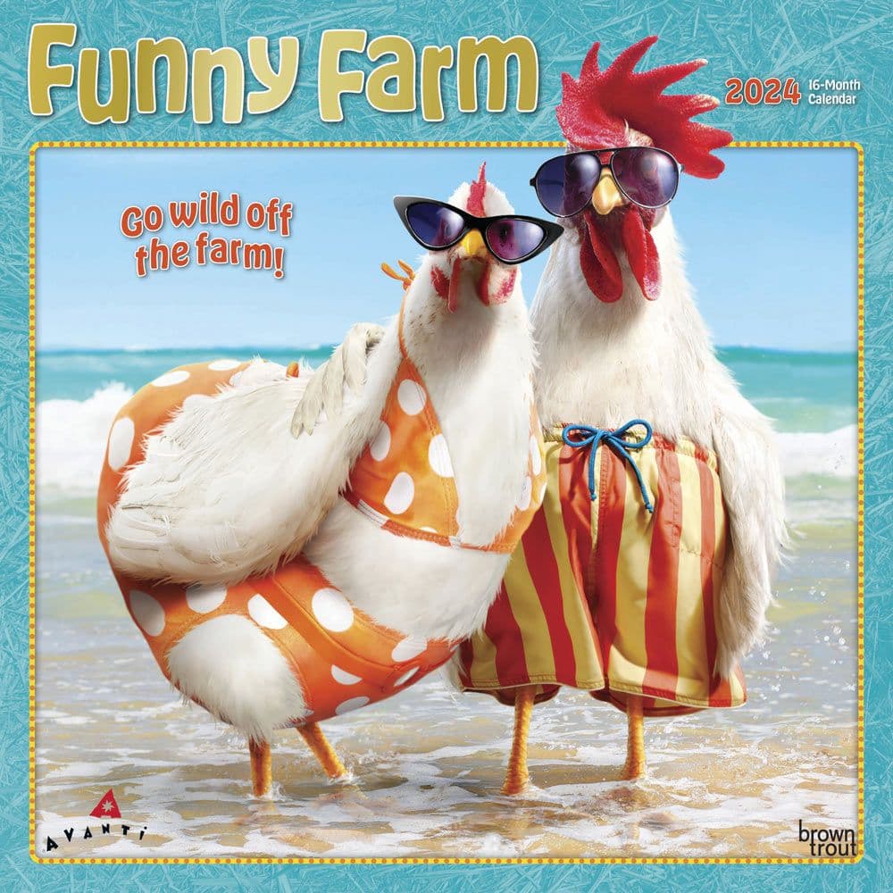 Avanti Funny Farm 2024 Wall Calendar