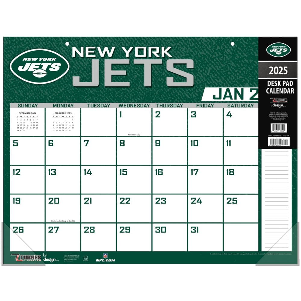 NFL New York Jets 2025 Desk Pad