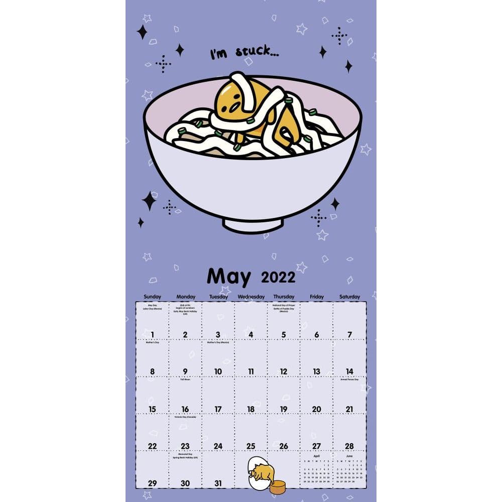 Gudetama 2022 Wall Calendar - Calendars.com