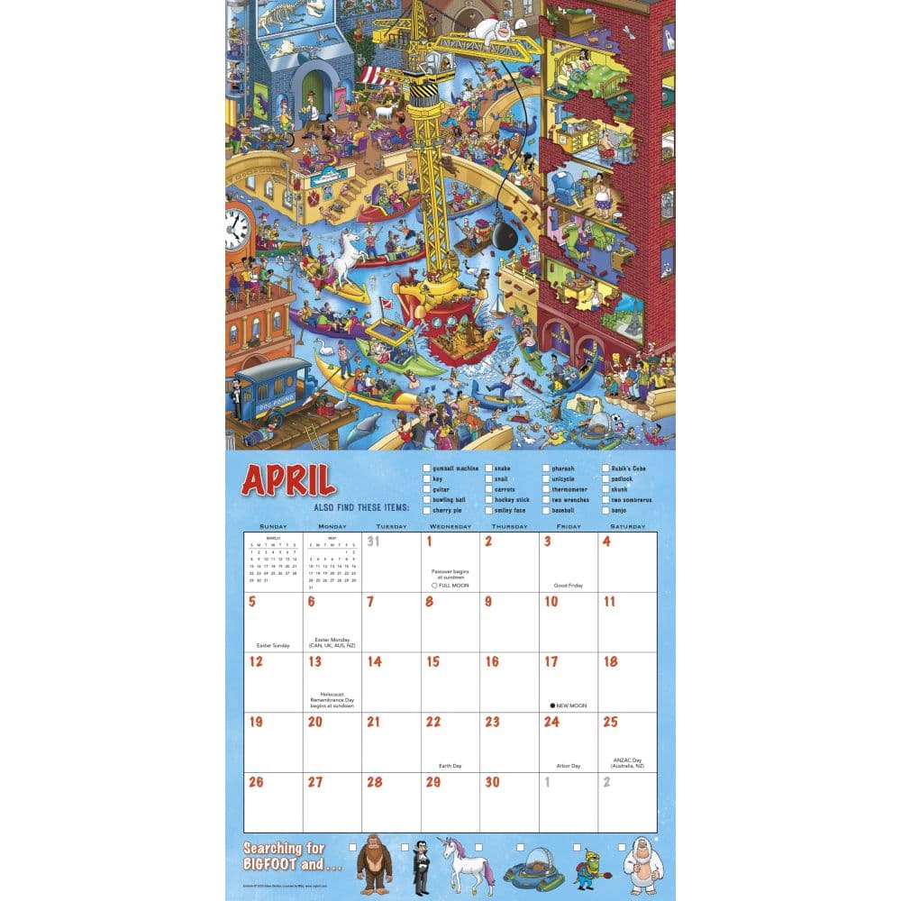 Searching For Bigfoot 2026 Wall Calendar Second Alternate Image