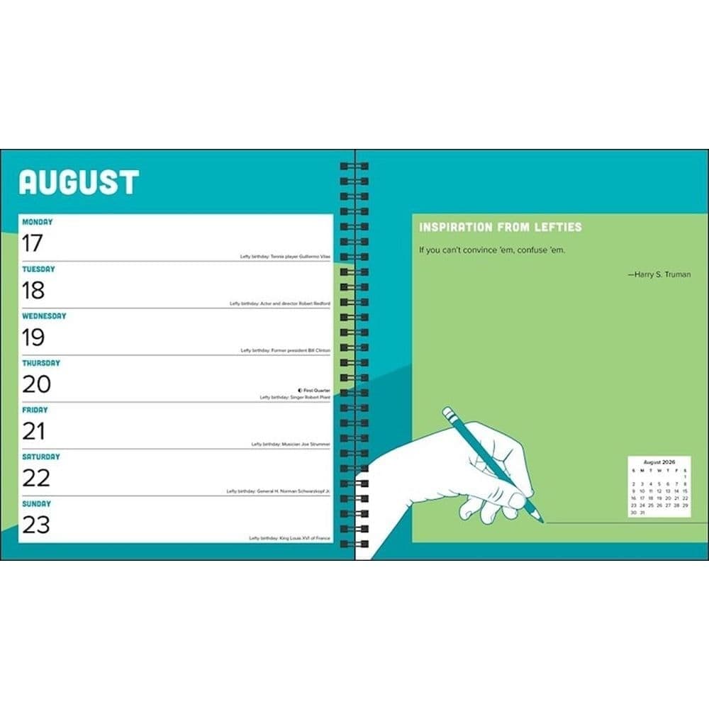 Left Handers 2026 Engagement Planner Second Alternate Image