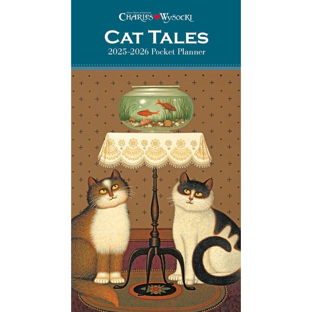 image Charles Wysocki Cat Tales 2 Year 2025 Pocket Planner Main Image