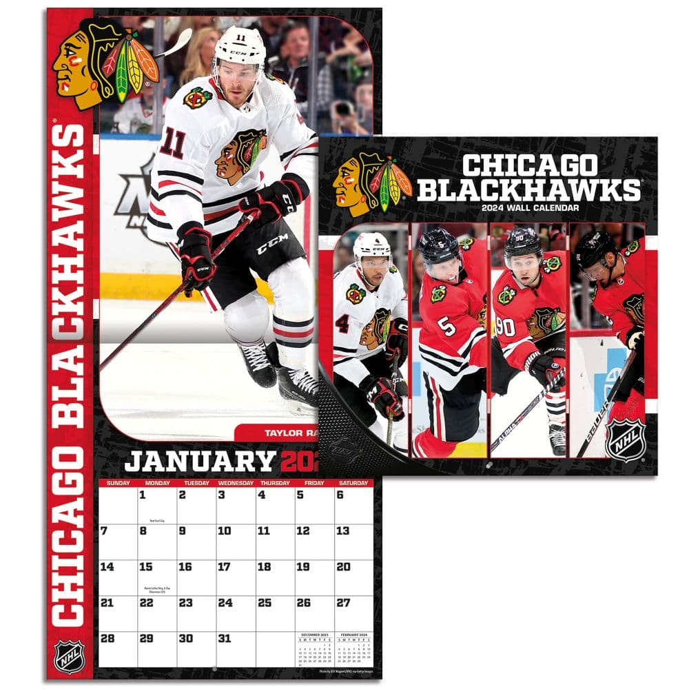Chicago Blackhawks 2024 Mini Wall Calendar Third Alternate Image width=&quot;1000&quot; height=&quot;1000&quot;