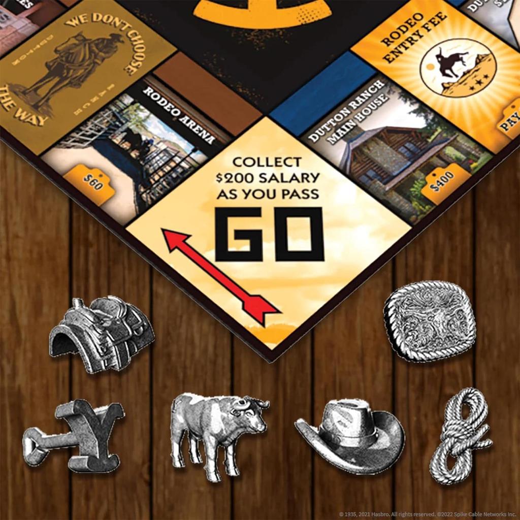 Monopoly Yellowstone Back of Box