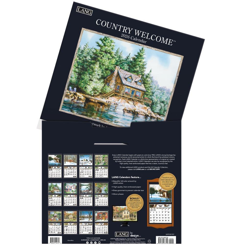 Lang Companies, Country Welcome 2026 Wall Calendar By Laura - View #8