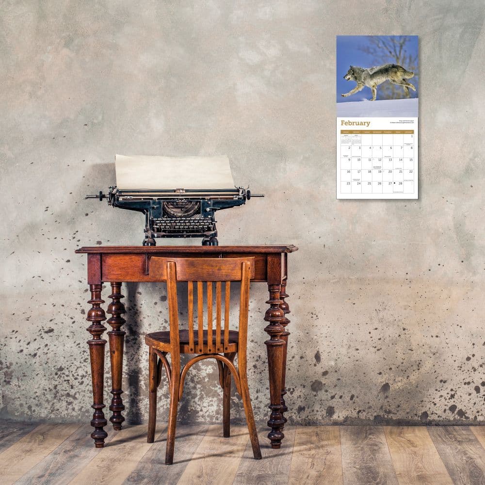 Wolves 2025 Mini Wall Calendar